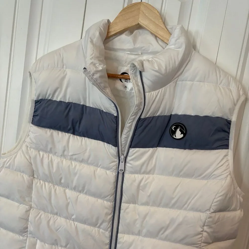 Zyia White Vondelpark Puffer‎ Vest Size XL